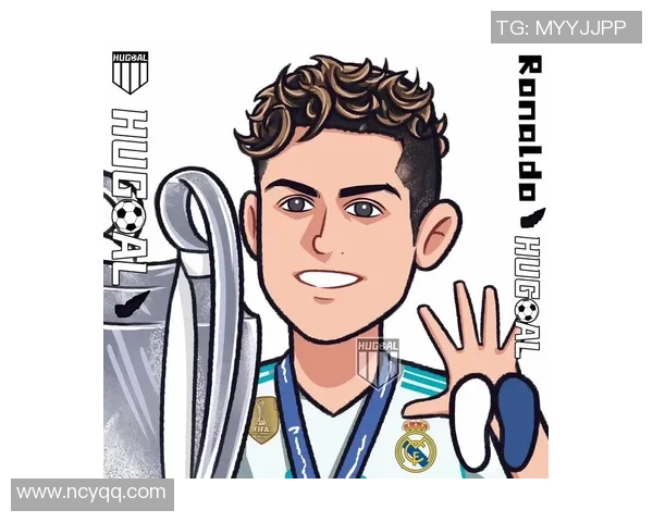 皇马足球球星卡通头像设计呈现球场传奇风采